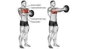Подъём диска перед собой (plate raise)